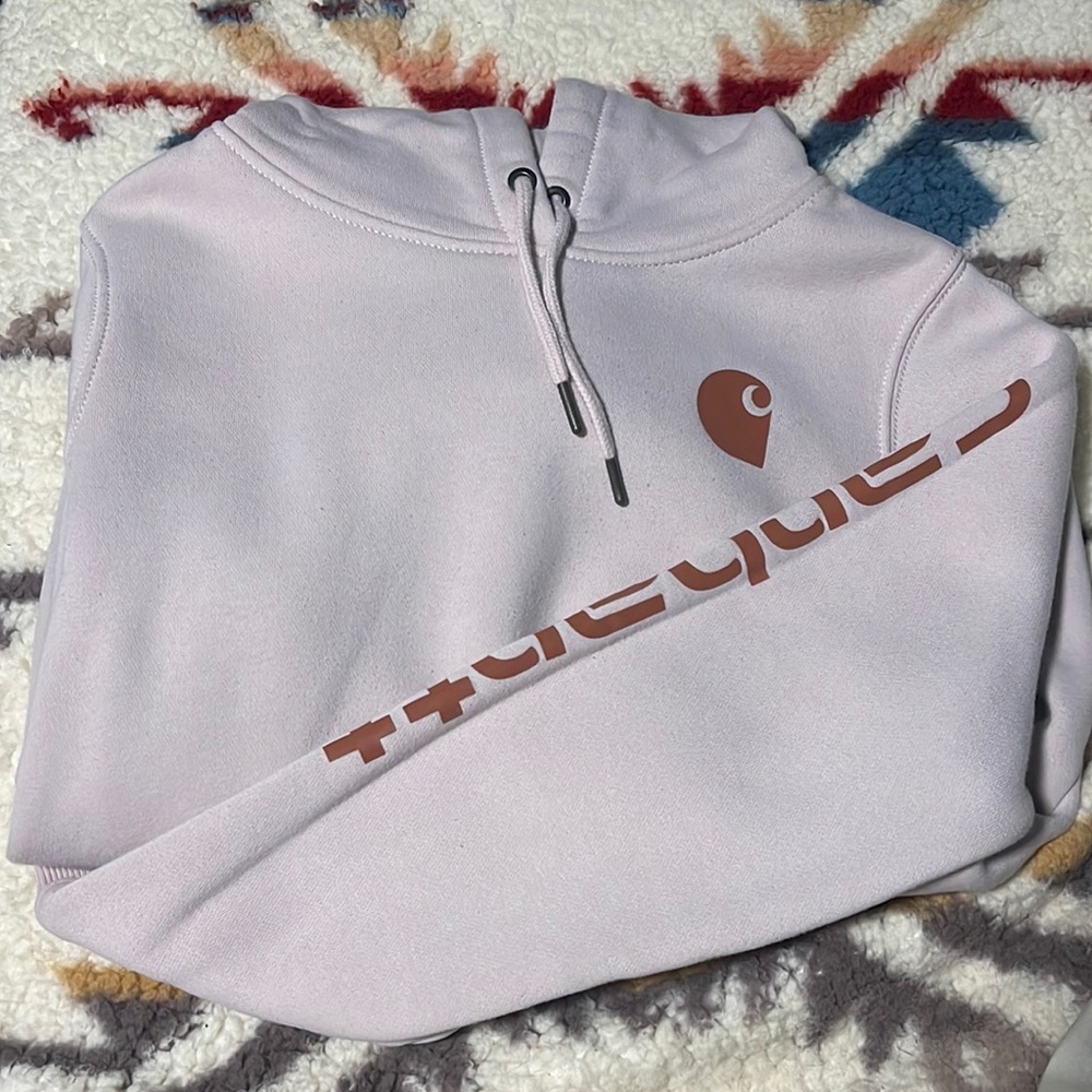 Carhartt Women’s Rose pink Sweatshirt (Size Small)